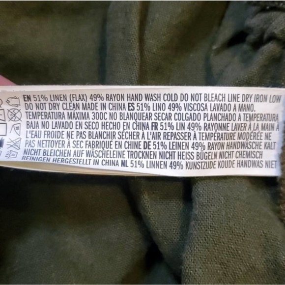 Forever 21 Olive Green Cargo Pants, Medium, preowned, Size M - Picture 8 of 9